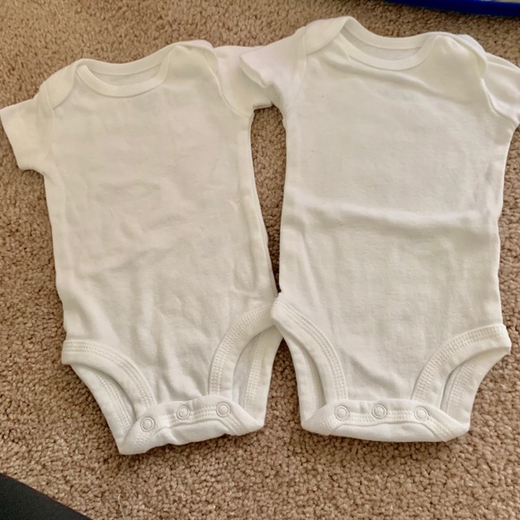 Carters white onesies ! Bundle 5/$20! - Picture 1 of 2